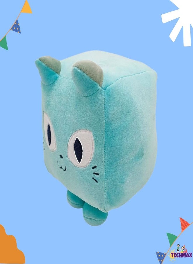 TechMax Solution Cute Square Blue Plush Soft Toy - Image 5