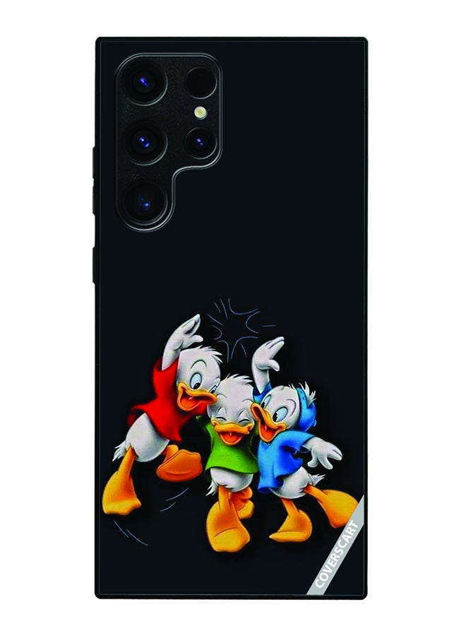 COVERSCART Protective Case Cover For Samsung Galaxy S22 Ultra 5G Donald Duck Design Multicolour