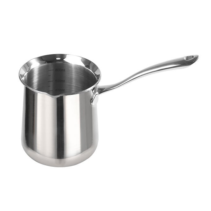 TURKISH COFFEE MAKER SUS304 STAINLESS STEEL BRIKI GREEK ARABIC COFFEE POT 20OZ
