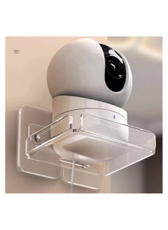 SYOSI No Drill Wall-Mount Shelf for Security Cameras, Floating Security Camera Wall Holder, For Pet Monitor Indoor Camera and Speakers, Non-Trace Wall Bracket for Nest, Blink, Indoor Cams (2 PCS)  - Image 1