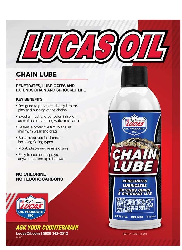 LUCAS OIL Chain Lube Aerosol  - Image 3