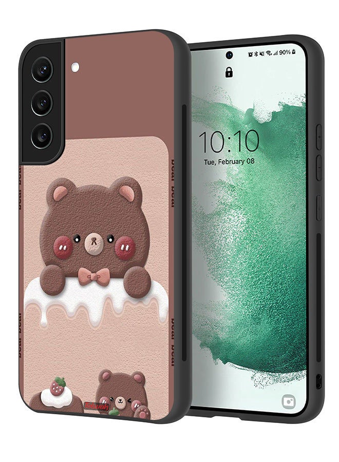 Tolwak Samsung Galaxy S21 Plus 5G Protective Case Cover Bear Strawberry - Image 1