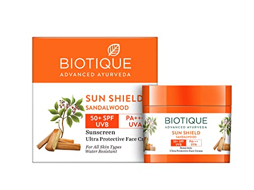Biotique Sandalwood Face and Body Suncream 50 Gm - Image 1