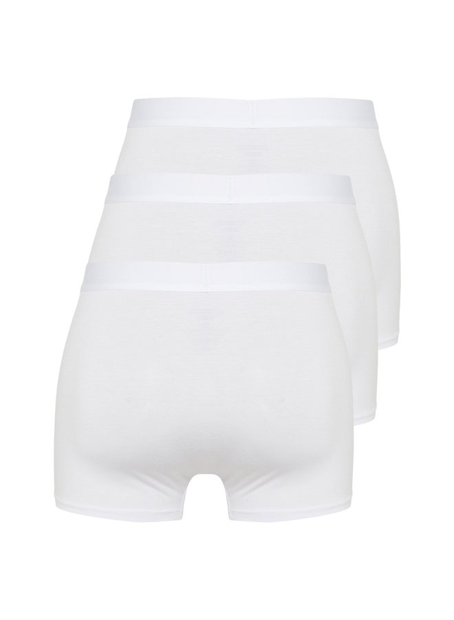 White Premium Bamboo Blend 3-Pack Basic Boxer TMNSS24BX00009