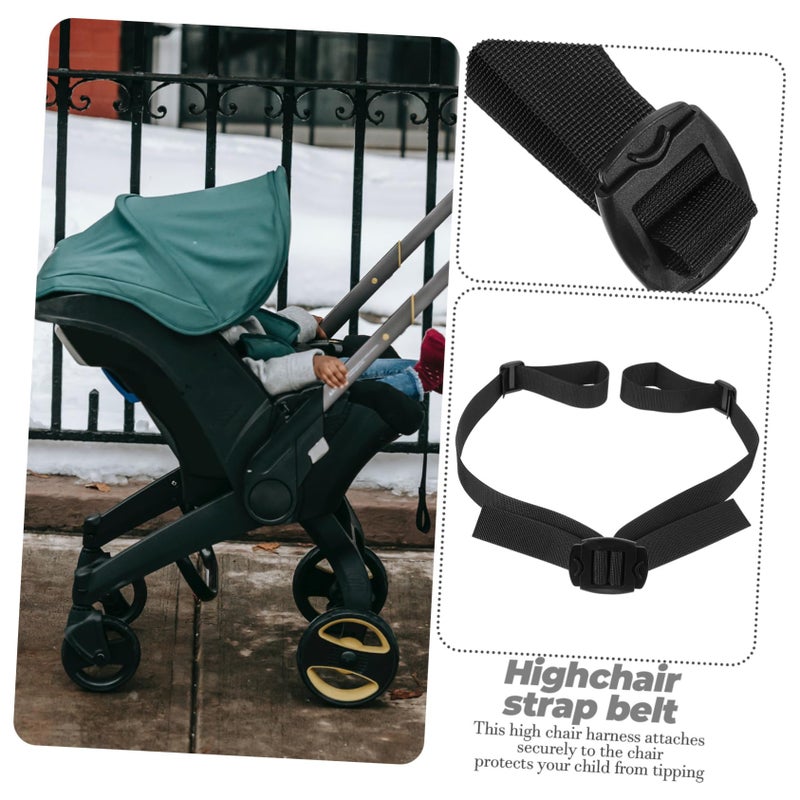 Durable Highchair and Stroller Safety Harness Straps Black Easy Installation Accessories - Image 5