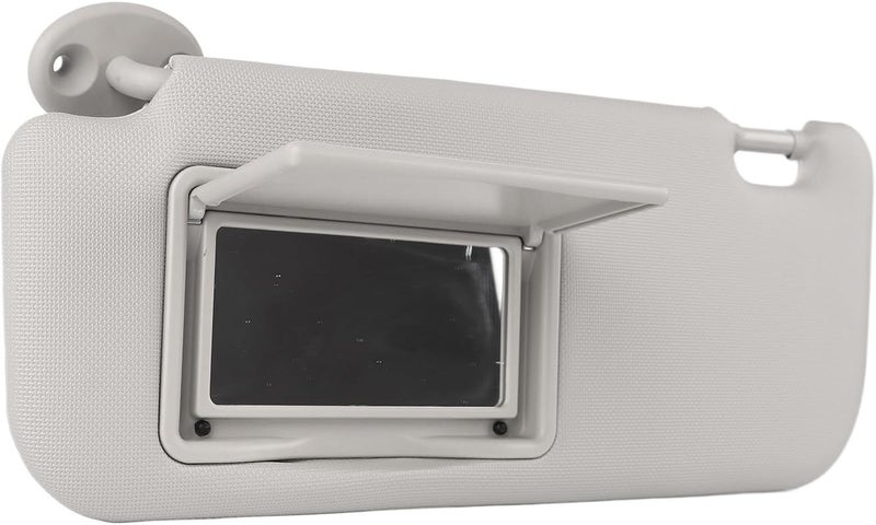 Tbest Car Sun Visor Left Driver Side Gray High Hardness with Vanity Mirror PVC Material for Cars Trucks SUVs - Image 3