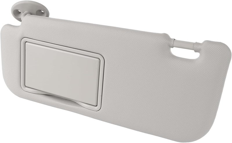 Tbest Car Sun Visor Left Driver Side Gray High Hardness with Vanity Mirror PVC Material for Cars Trucks SUVs - Image 4