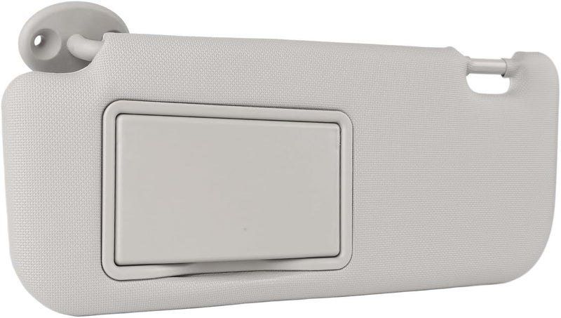 Tbest Car Sun Visor Left Driver Side Gray High Hardness with Vanity Mirror PVC Material for Cars Trucks SUVs - Image 2