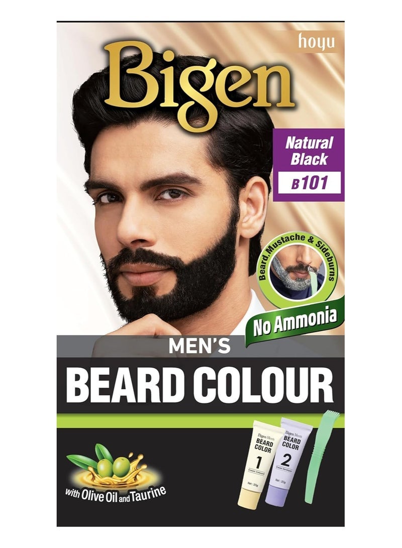 Bigen لون لحية الرجال، أسود طبيعي B101 (40 جرام) - Image 1