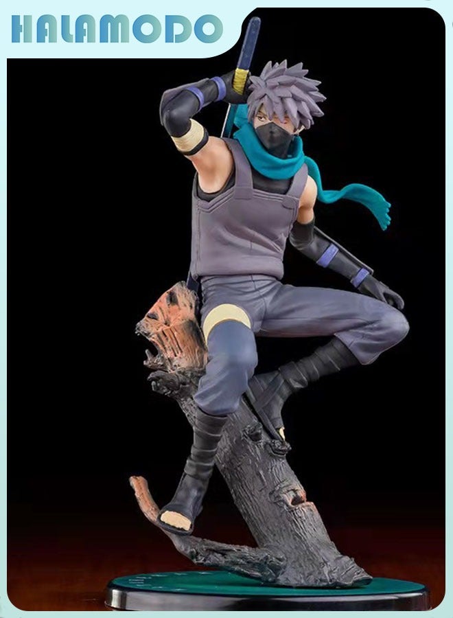 HALAMODO Naruto Naruto Shippuden, 22cm Running Kakashi Hatake with Raikiri in ANBU, Trendy Anime Figure Model, Decoration Gift - Image 1