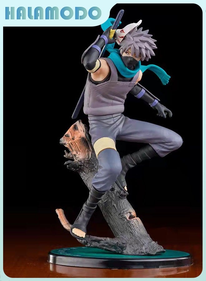 HALAMODO Naruto Naruto Shippuden, 22cm Running Kakashi Hatake with Raikiri in ANBU, Trendy Anime Figure Model, Decoration Gift - Image 2
