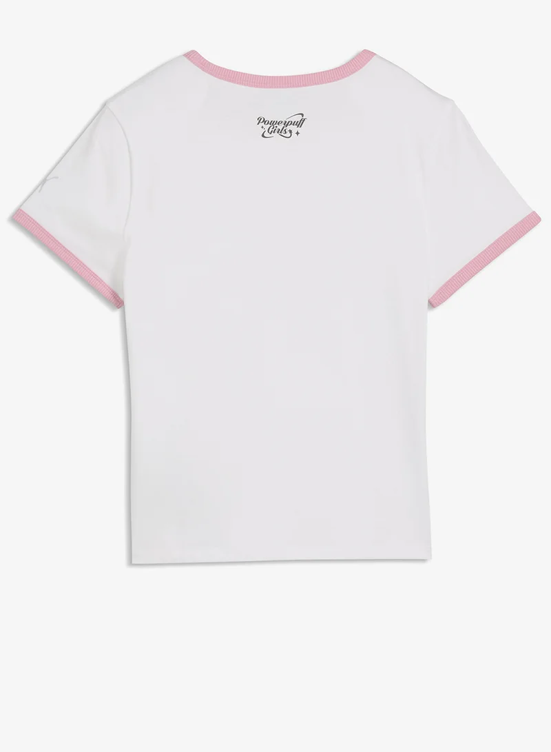 Puma PUMA White-BLSM Powerpuff T-Shirt for Women | Best Price UAE