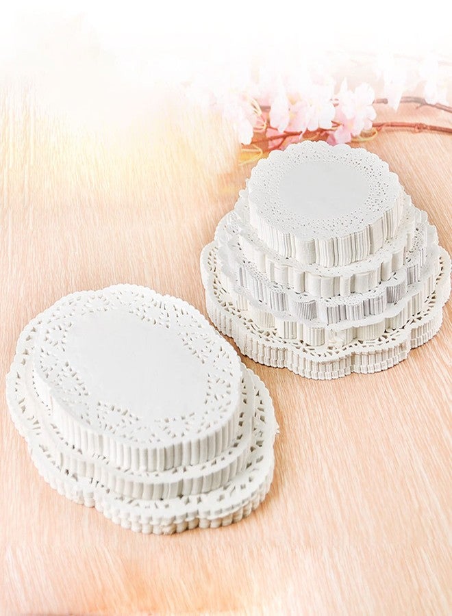 Capesaro White Paper Doilies - 4 Inch Round Lace Paper Doilies - for Food,Cakes, Desserts, Crafts, and Table Decorations, Pack of 100 - Image 5