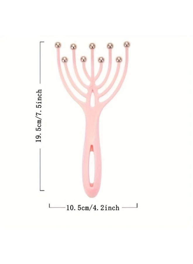 مساج رأس بمخالب وردية 9 - تحفيز عميق للأنسجة واسترخاء لفروة الرأس والوجه - Image 5