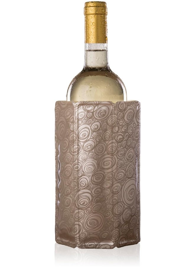 Vacu Vin - Vacu Vin 38805626 Rapid Ice Active Cooler Wine Bottle Chilling Sleeve, Standard, Platinum - Image 1