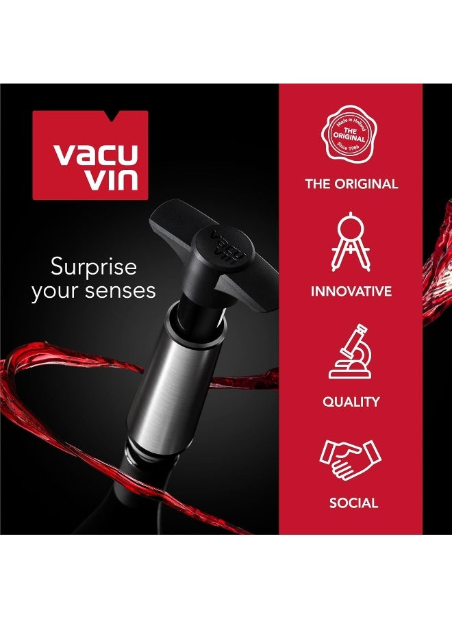 Vacu Vin - Vacu Vin 38805626 Rapid Ice Active Cooler Wine Bottle Chilling Sleeve, Standard, Platinum - Image 1