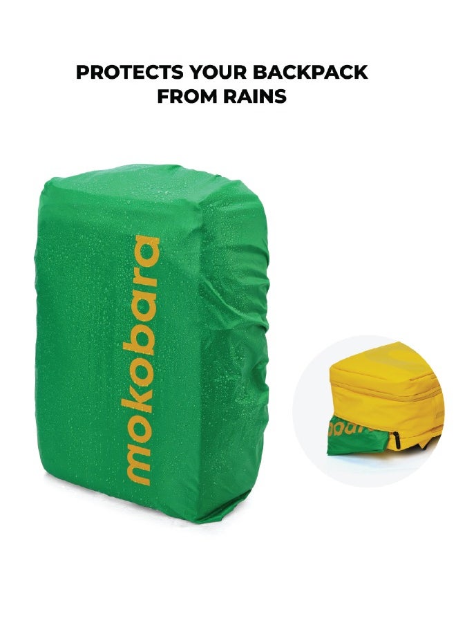 Mokobara MOKOBARA The Em Telescope Expandable Backpack - Green, Water-Resistant 15.6" Laptop Bag with Luggage Sleeve for Work, Travel, and Daily Use (Enough Yellow)  - Image 5