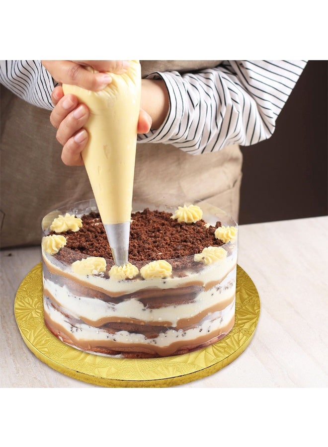 2 PCS Cake Drums, 10 Inch Round Cake Boards, Gold, Professional Quality Cake Cardboards, Card Base, Cake Mat, Gold - Image 5