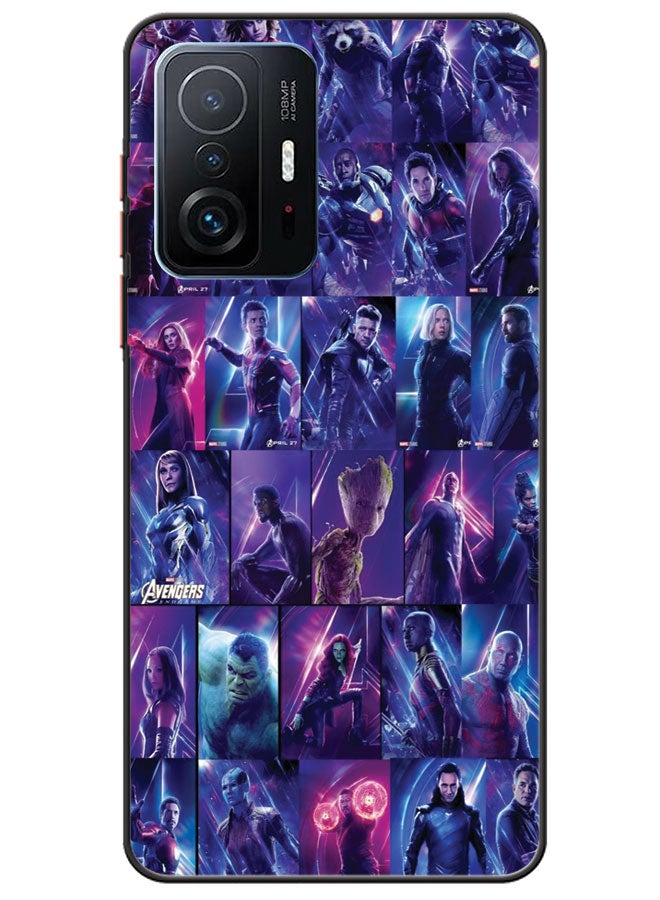 Protective Case Cover For Xiaomi Redmi 11T Avengers Character