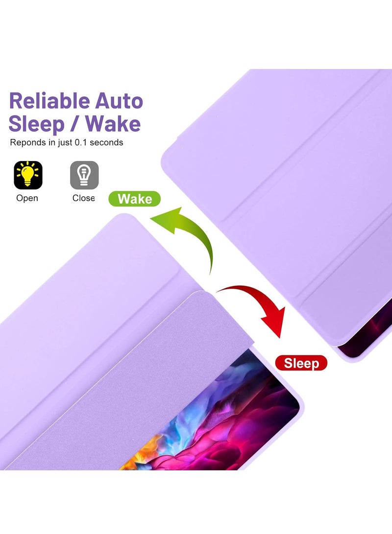 DUSALA Case for Samsung Galaxy Tab A9+ / A9 Plus 11 Inch 2023 – Thin Folio Stand Tablet Protective Case | Multi-Angle Viewing | Auto Wake/Sleep Function | Lightweight, Slim & Durable Design | Purple - Image 3