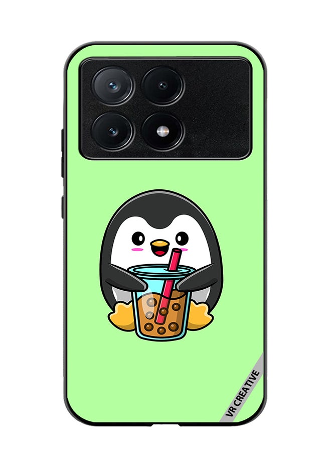 VR CREATIVE Protective Case Cover For Xiaomi Poco X6 Pro Penguin Cola Design Multicolour  - Image 1