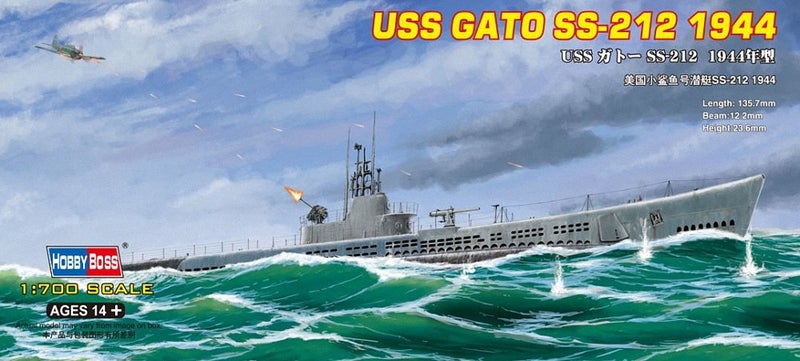 Hobby Boss USS GATO SS-212 1944 Boat Model Building Kit - Image 1