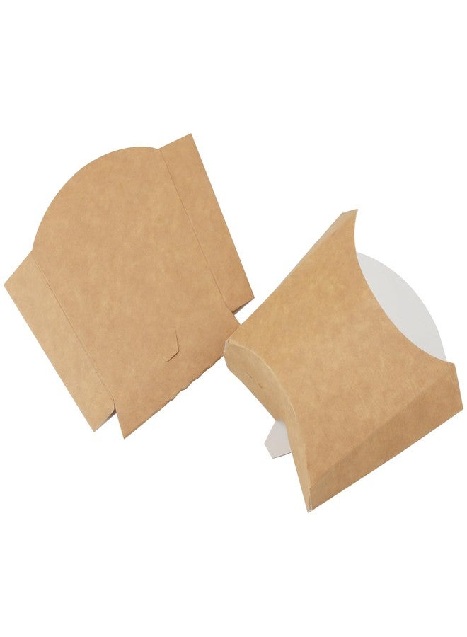 HOIGON 100 Pack 5.5 oz French Fry Holder Bulk, Brown Paper Stand Up French Fries Containers, Disposable Snack Cups French Fry Box for Onion Rings, Popcorn - Image 4