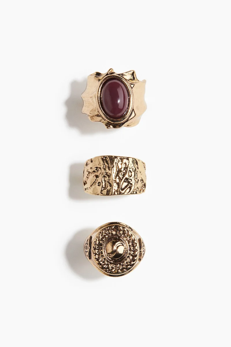 H&M 3-pack rings