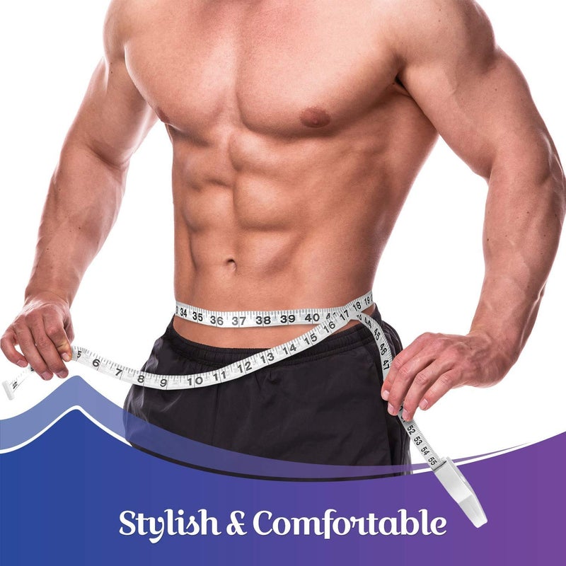 MEDca مقياس الدهون في الجسم وشريط القياس للجسم - أدوات قياس الدهون في الجسم وشريط قياس الدهون بدقة لقياس مؤشر كتلة الجسم وقياس الدهون - تصميم محدث جديد (أبيض) - Image 5