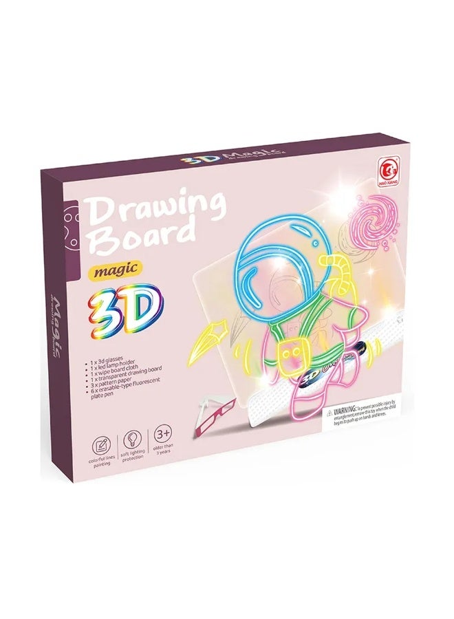 Drawing Board Magic 3D with Glasses - Grey - 6619