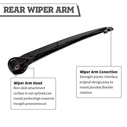 HODEE Rear Wiper Arm Blade Nut Set Replacement for Chevrolet Chevy Tahoe Suburban 2007-2014, GMC Yukon denali XL,Cadillac Escalade,Rear Wiper Cover Accessories Assembly,Back Windshield Window Cap - Image 4