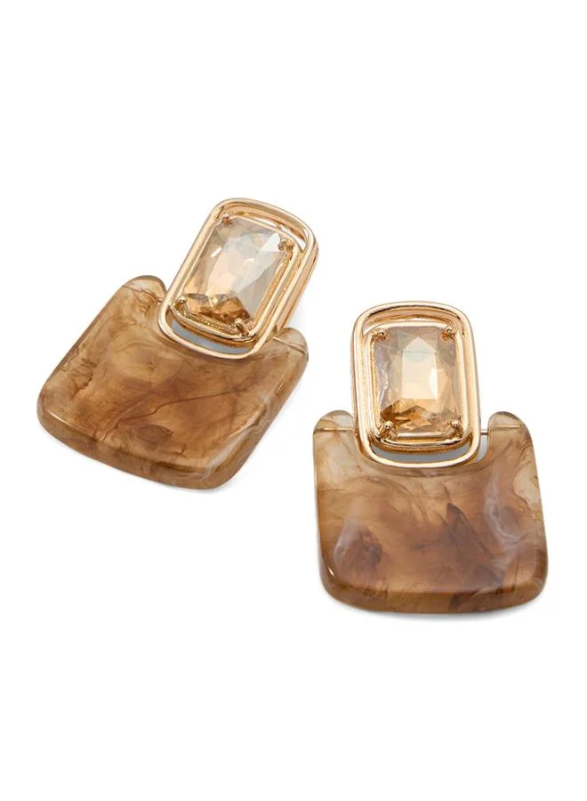 Aeliaa Ladies Brown Earrings