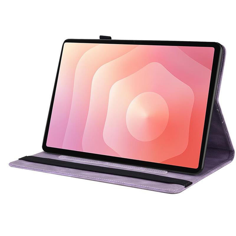 For Samsung Galaxy Tab S11 erfly Flower Embossed Leather Tablet Case(Purple) - Image 5