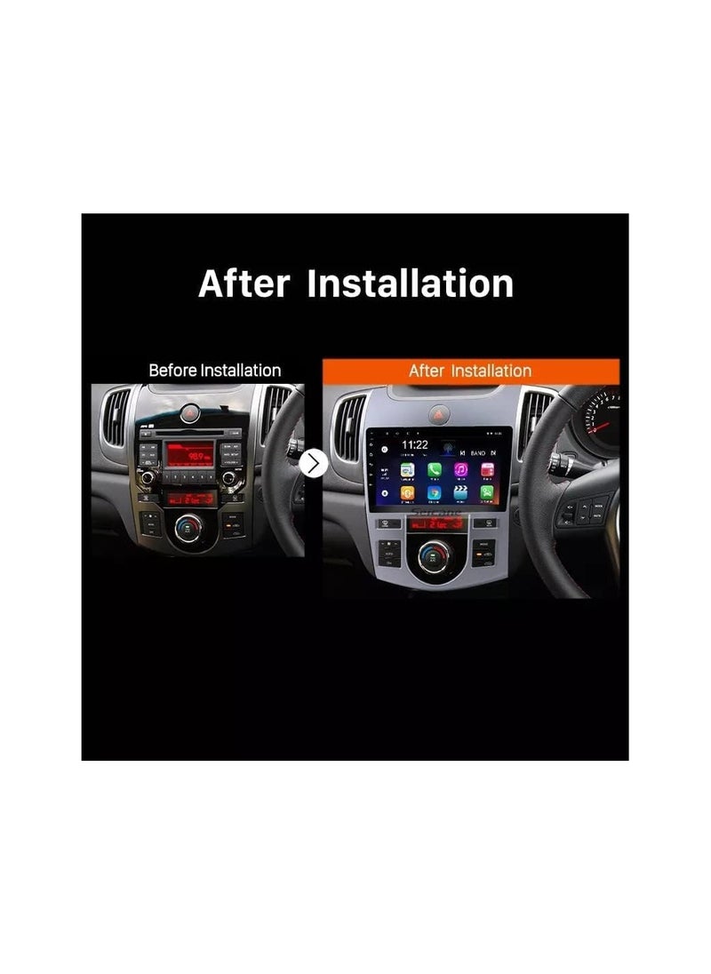 SHEZA STAR - Android Car Stereo for KIA CERATO 2009 2010 2011 2012 2GB RAM 32GB ROM Support Apple Carplay, Mirror-Link Wi-Fi BT, Radio GPS Navigation, 9 Inch IPS Touch Screen with Backup Camera Included - Image 1