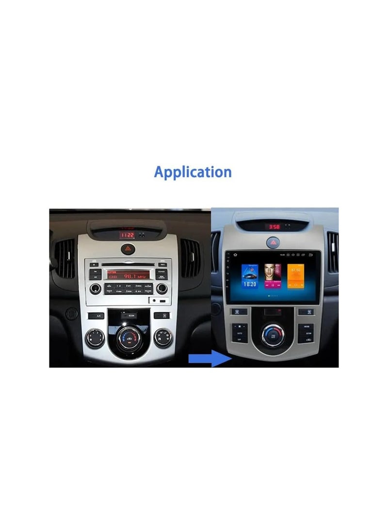 SHEZA STAR - Android Car Stereo for KIA CERATO 2009 2010 2011 2012 2GB RAM 32GB ROM Support Apple Carplay, Mirror-Link Wi-Fi BT, Radio GPS Navigation, 9 Inch IPS Touch Screen with Backup Camera Included - Image 1