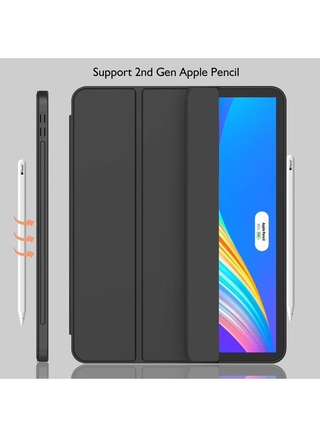 Raxoom Black Smart Case for iPad Pro 11-Inch (2022/2021) - Trifold Stand with Pencil Holder, Soft TPU Back, Auto Wake/Sleep, Supports Pencil 2nd Gen Charging - Image 3