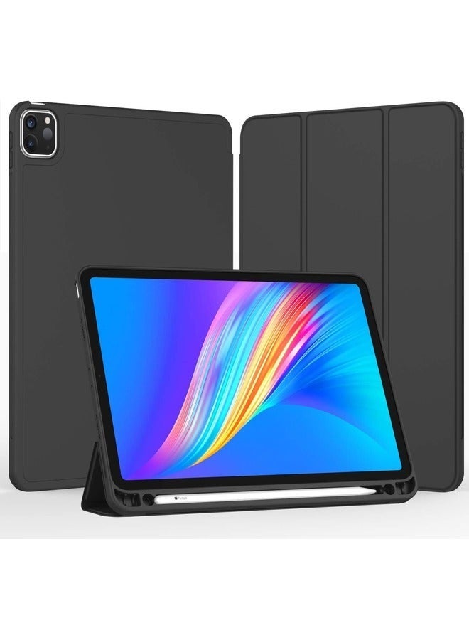 Raxoom Black Smart Case for iPad Pro 11-Inch (2022/2021) - Trifold Stand with Pencil Holder, Soft TPU Back, Auto Wake/Sleep, Supports Pencil 2nd Gen Charging - Image 2