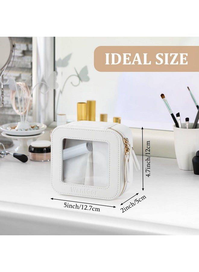 Small Cosmetic Bag, Mini Makeup Bag Women Clear Pouch Cosmetics Bags Travel Toiletry Bag Tiny Make Up Organizer Case With Zipper For Purse Backpack (White) - pzsku/Z0A77790B1B718211D63EZ/45/_/1730892572/415963c6-546f-4960-a8b6-967b43894e1c