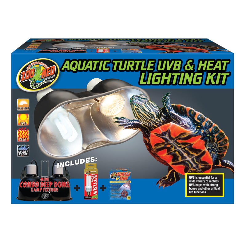 Zoo Med Aquatic Turtle UVB Heat Lighting Kit - Image 1