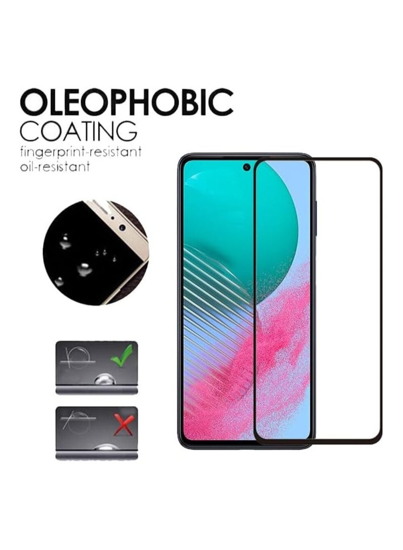 Samsung Galaxy M55 / F55 Tempered Glass Screen Protector full Glue Edge to Edge Screen Glass Anti-shatter 9H Hardness Scratch Proof Compatible for Samsung Galaxy M55 / F55 5G