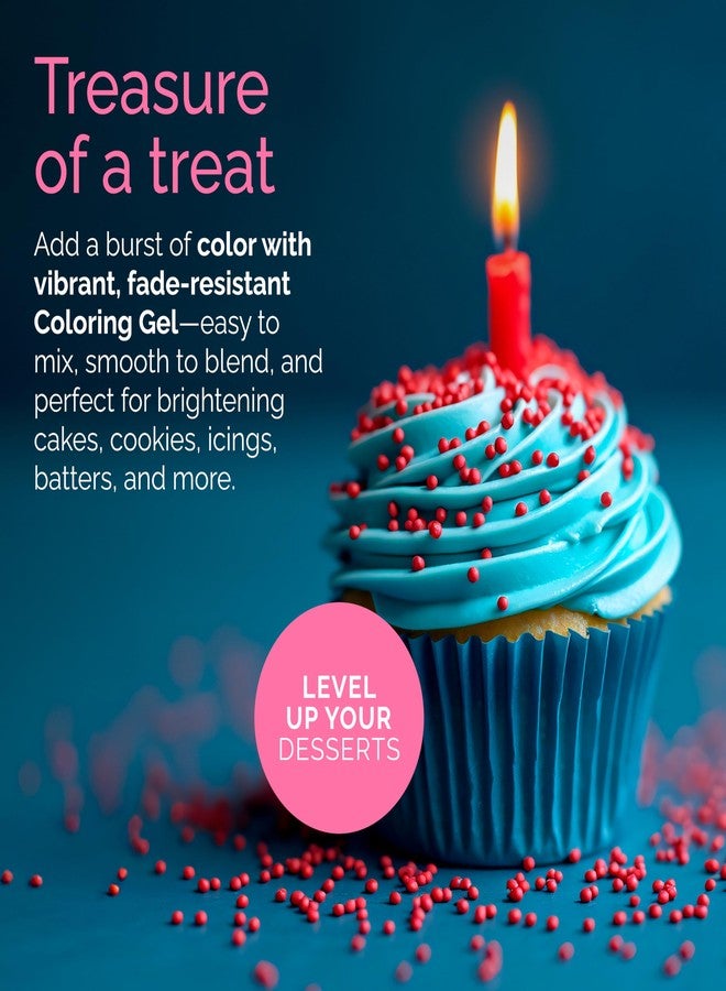 Cake Craft Coloring Gel Kit– 12 Vibrant Colors | Edible Food Coloring for Icing, Fondant, Cake Batter, Cookies & More | Concentrated Formula - Image 3