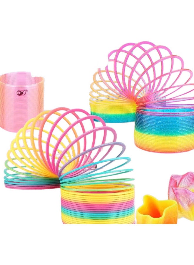 Coodora Rainbow Ring Spring Ring Toy, Magic Pull Ring, Children'S Ring Toss, Nostalgic Toy, Birthday Gift, 1 Piece - Image 2