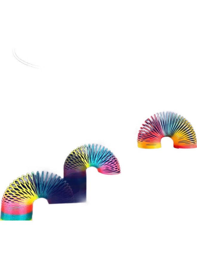Coodora Rainbow Ring Spring Ring Toy, Magic Pull Ring, Children'S Ring Toss, Nostalgic Toy, Birthday Gift, 1 Piece - Image 3