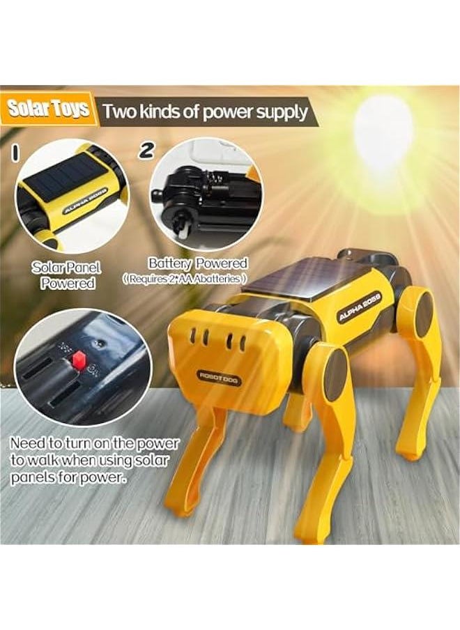 Generic - Robot Dog Toys - Solar Robot Toys for Kids Ages 8-12,Science Educational Toys Science Toys Robotics Toys,DIY Learning Educational Robot Toy Birthday Gift for Kids Boys Girls - Image 1