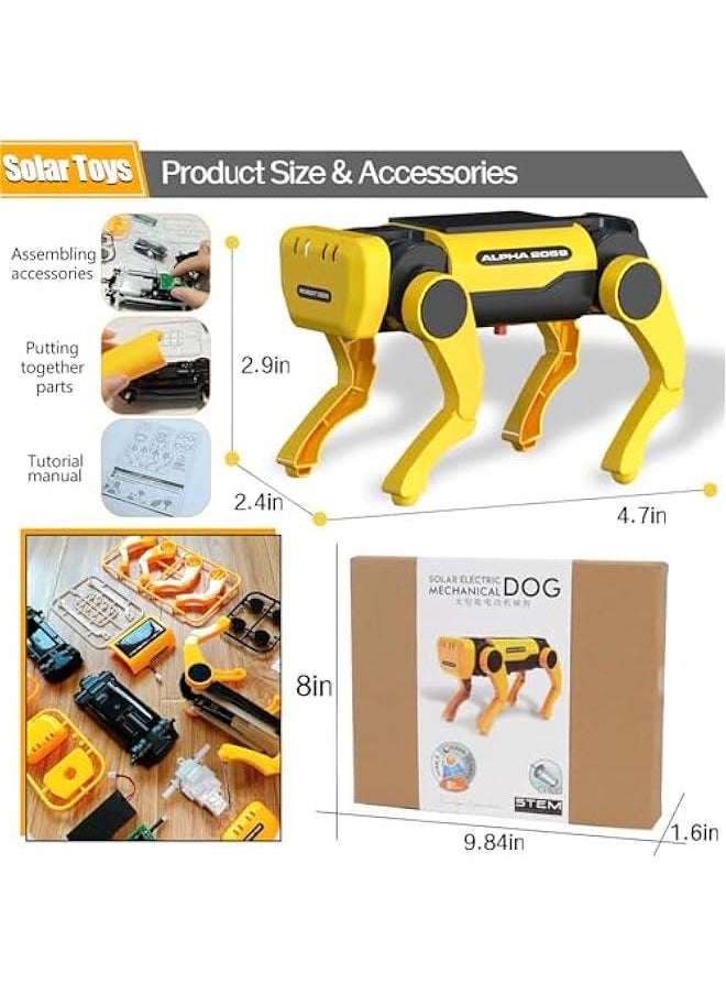 Generic - Robot Dog Toys - Solar Robot Toys for Kids Ages 8-12,Science Educational Toys Science Toys Robotics Toys,DIY Learning Educational Robot Toy Birthday Gift for Kids Boys Girls - Image 1