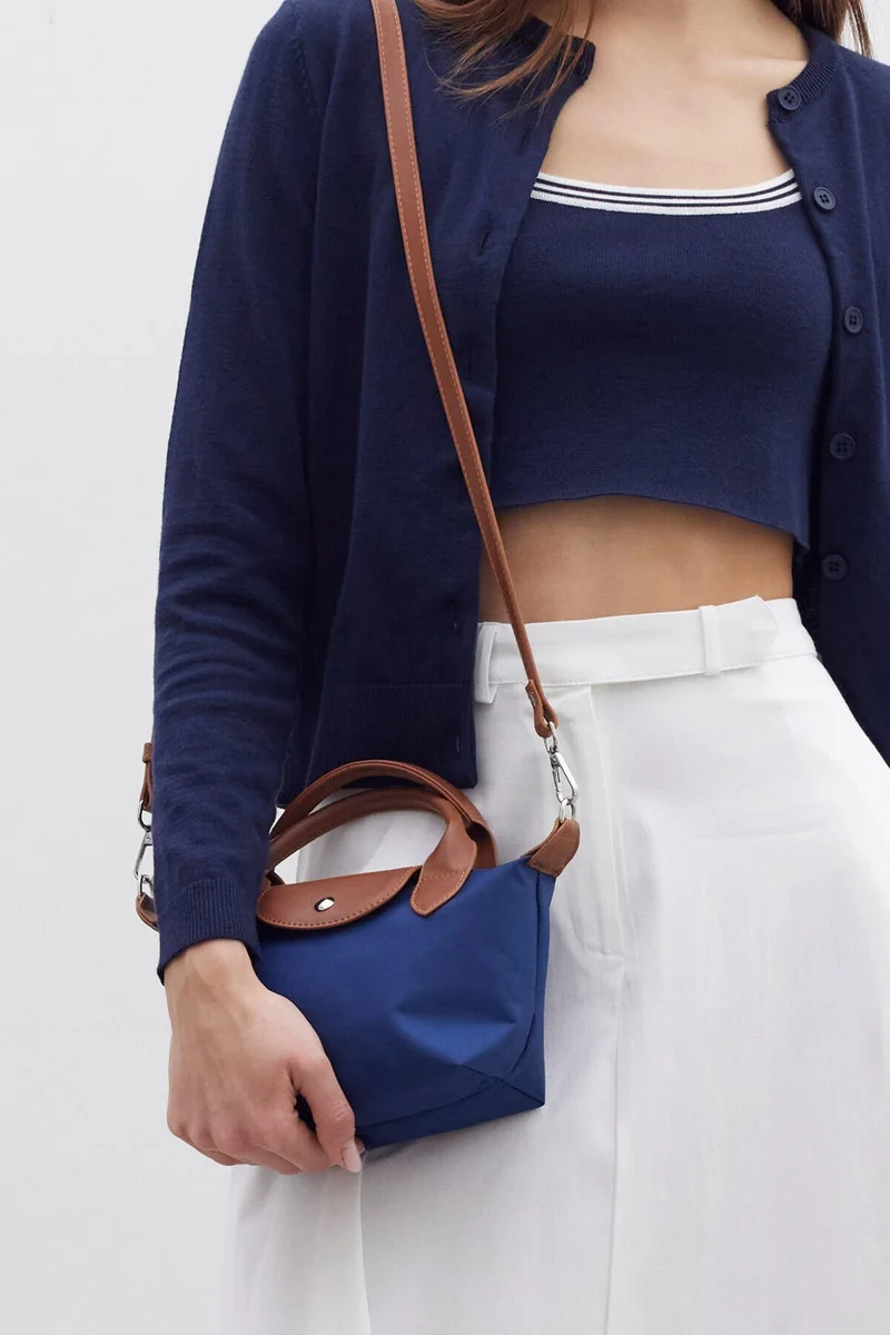 مانوكا Mari Small Shopper Bag Navy Blue