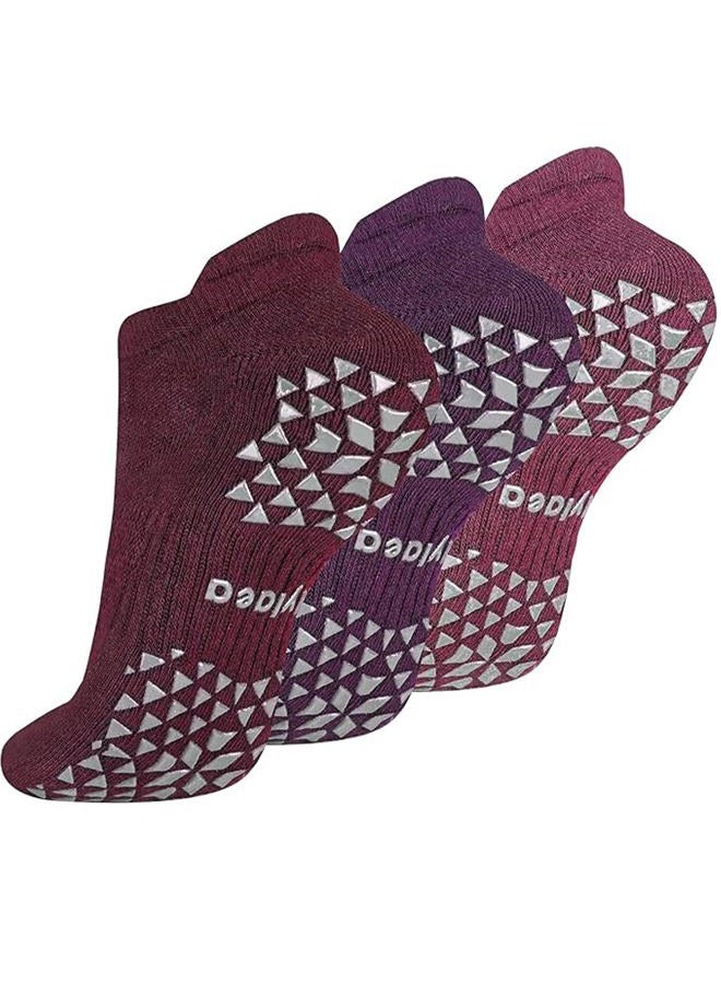Hylaea Unisex Non Slip Socks with Grip for Yoga, Hospital, Pilates, Barre | Ankle, Cushioned - Image 1