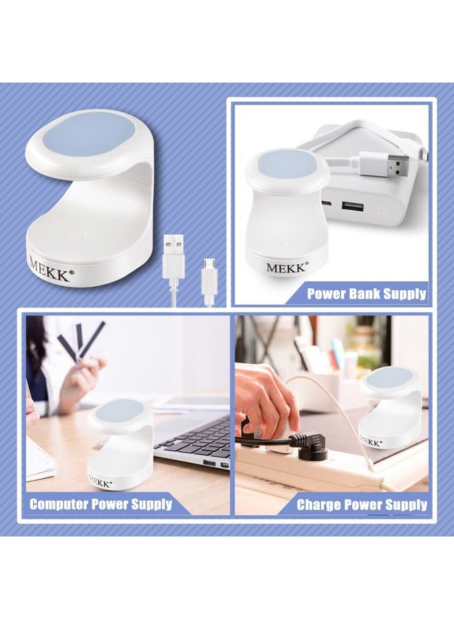 MEKK Mini UV Light for Gel Nails,16W Single Finger UV LED Nail Lamp,Portable Small Professional Flash Cure Lamp,Compact Design for Home and Salon -Blue - Image 4