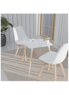 Mahmayi Mahmayi Cenare Dining Set (Dining Table + 2 X Cushion Chair) - WHT  - Image 1