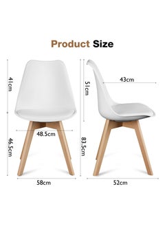 Mahmayi Mahmayi Cenare Dining Set (Dining Table + 2 X Cushion Chair) - WHT  - Image 5